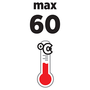 Maximálna teplota 60°C