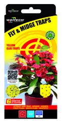 Weitech žlté lepové dosky na zapichnutie, 2 ks