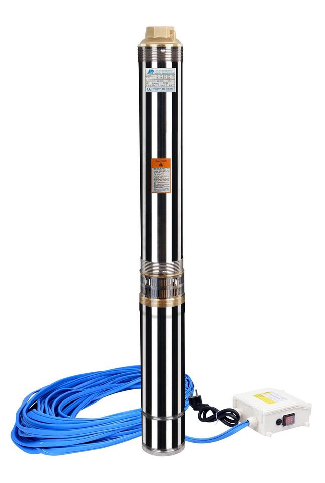 Tauchpumpe JIADI 4" 4SRM 316-1,1kW/230V 20m Kabel + Einphasenschutz